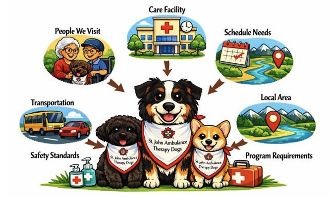 Dog therapy volunteer placements